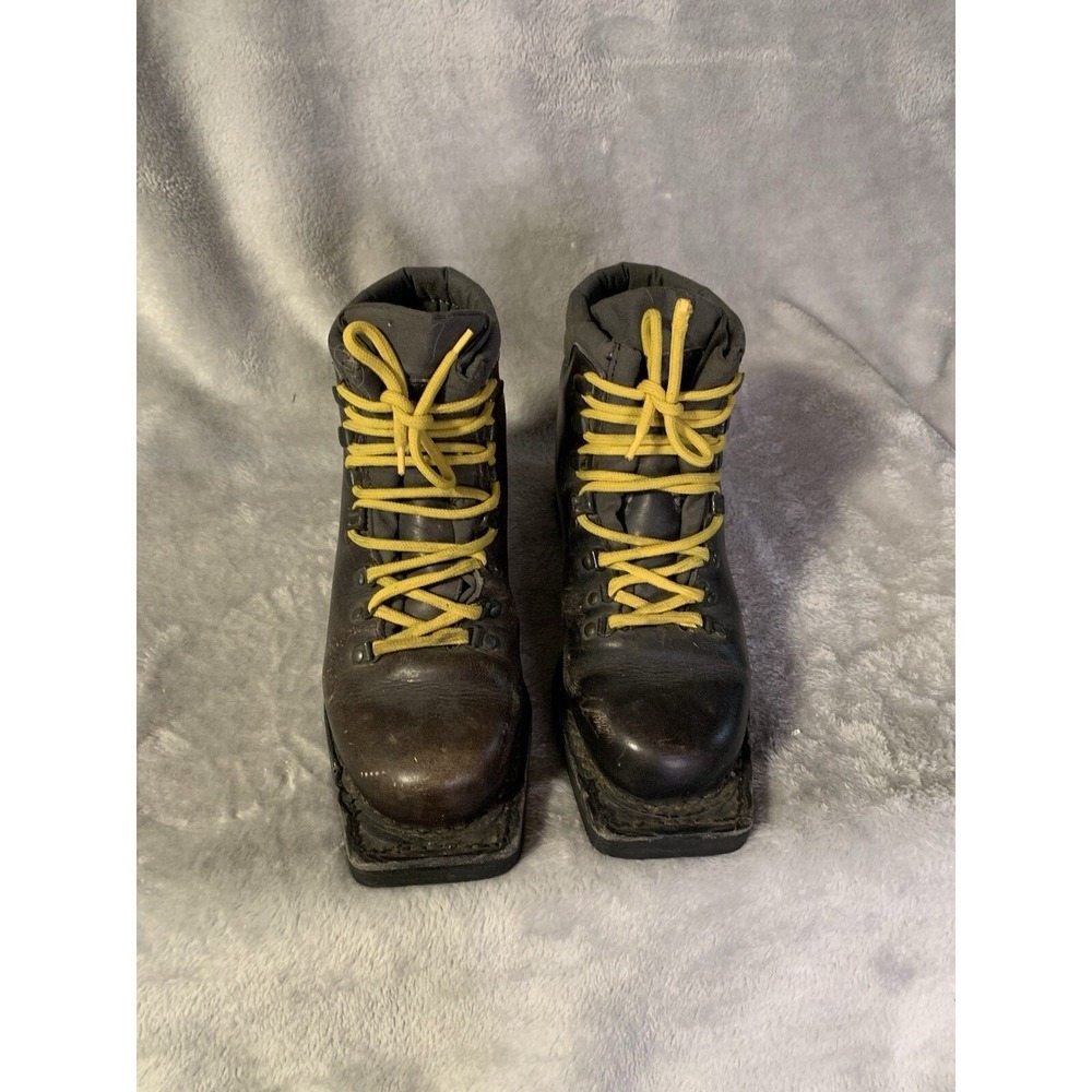 Asolo Ski Boots 6 Snowfield II Brown Leather 75mm Nordic Vibram Vintage 3 Pin